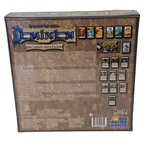 Dominion Deck Building Tabletop Game Second Edition Rio Grande 2-4 player 30mins - Picture 2 of 2